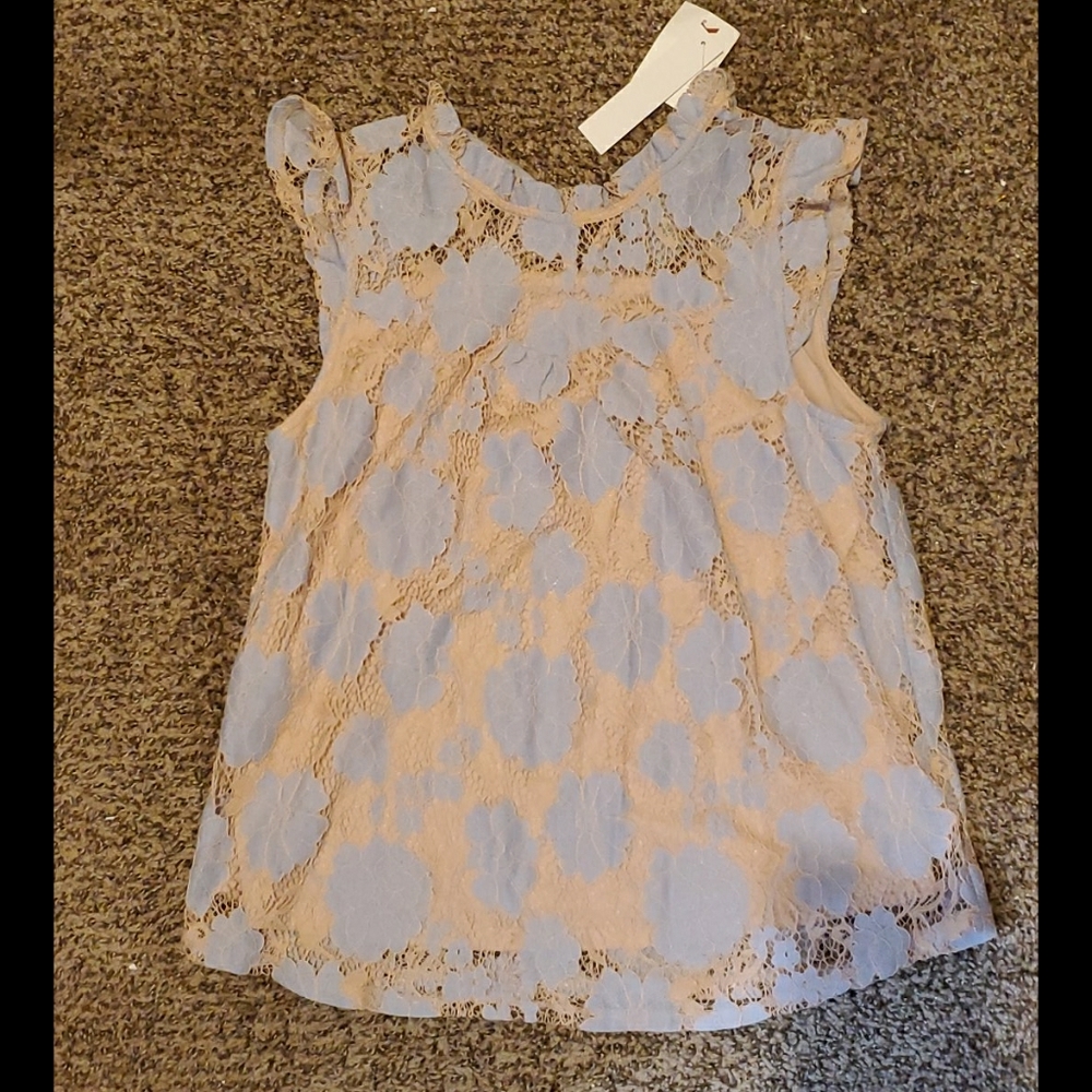 Lace short sleeve top